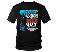 HB3rd2efd Scuba-Diving-T-Shirt-Short-Sleeve-Deep-Down-Im-A-Really-Nice-Guy-Summer