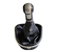 HBAEWEO Coche Perilla de Engranaje Cubierta De Pomo De Cambio De Marchas De 5 Y 6 Velocidades Para Altea (2004-2012), Para León II Toledo III(6 Speed)