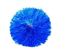 HBALDTEDC Cheerleading Poms Flor de Mano de plástico, 1 par de porristas Multicolor(Blue Double Hole)