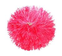 HBALDTEDC Cheerleading Poms Flor de Mano de plástico, 1 par de porristas Multicolor(Pink Double Hole)