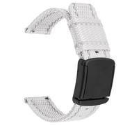 HBALDTEDC Correas nylon Correa de apertura rápida de 20mm, pulsera Universal de nailon con botón pulsador, correa de repuesto, correa de reloj de nailon(Type 1 White)