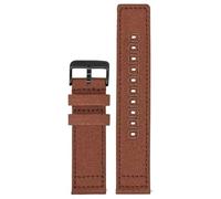 HBALDTEDC Correas nylon Correa de lona de nailon 18mm 19mm 20mm 22mm 24mm reloj pulsera deportiva Universal de liberación rápida(Brown02,18mm)