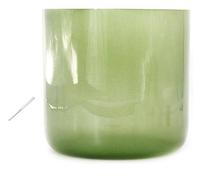 HBALDTEDC Cuarzo Cristal Cuencos Cantores Mazos, 6 Inch Clear Green Singing Bowl, 432HZ For Sound Healing and Meditation, Prayer, Stress Reduction, with Mallet O-Ring & Carrying Case(A Note)