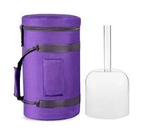 HBALDTEDC Cuarzo Cristal Cuencos Cantores Mazos, Handle Chakra Healing Musical Instrument with Carry Case Bag, For Sound Healing Meditation Prayer, Healing Musical Instrument(7 Inch)