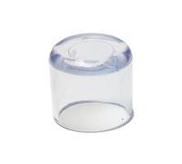 HBALDTEDC Cubrepiernas de Silicona para sillas, Paquete de 8 Tapones de plástico Redondos, Cubiertas de Patas de Silla engrosadas, Tapones de plástico Antideslizantes for el Suelo(Transparent,45mm)