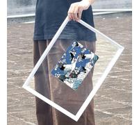 HBALDTEDC Marco de Fotos, Marco de Fotos Flotante de Doble Cara, Madera, Vidrio acrílico, 3 métodos de Montaje, Multicolor, Varios tamaños(White,A3 [31.9 * 43.4cm])