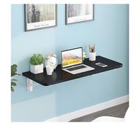 HBALDTEDC Mesa Colgante Plegable de Pared, Floating Desk with Iron Bracket,Fold Down Desk For Small Spaces,Floating Folding Table(Black,60 * 50cm/23.6 * 19.7in)