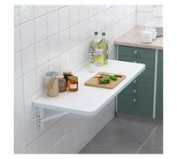 HBALDTEDC Mesa Colgante Plegable de Pared, Floating Desk with Iron Bracket,Fold Down Desk For Small Spaces,Floating Folding Table(White,70 * 50cm/27.6 * 19.7in)