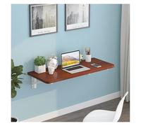 HBALDTEDC Mesa Colgante Plegable de Pared， Floating Desk with Iron Bracket,Fold Down Desk For Small Spaces,Floating Folding Table(Teak Color,120 * 40cm/47.2 * 15.7in)