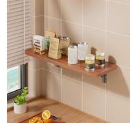 HBALDTEDC Mesa Colgante Plegable de Pared, Multiple Styles Available,Strong Load-Bearing Capacity,Easy to Install,Suitable(Natural,80 * 20cm)