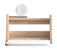 HBALDTEDC Mesa Colgante Plegable de Pared， Wall-Mounted Table,Wood Floating Desk For Wall,Hanging Table For Apartment,Study,Bedroom(60 * 32cm)