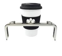 HBALDTEDC Monedero de Metal, 1/2/5 Piezas 20 cm manija de Metal for Bolso Marco de Monedero Bolso de Mano Cierre de Beso Accesorios de Bricolaje Cierre de Beso Lockv(Silver,20cm-2Pcs)