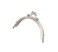 HBALDTEDC Monedero de Metal, 2-10-30 Piezas de Plata de 11 x 6 cm, Cierre de Metal Vintage for Bolsos, Marco for Manualidades, Monedero, Accesorios de Cierre de Beso(10 Pieces)