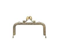 HBALDTEDC Monedero de Metal, Marco de Bolso con Cierre de Beso, Cierre de Beso de Metal Vintage, Cierre de Beso, Cierres for Bolso, Manualidades de Bricolaje, Cierre de Beso(10.5cm-)