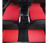HBANMK Alfombrillas Coche para Chevrolet Corvette C6 C7 C8 BoltImpala Malibu LHD, Alfombras de Cuero Personalizadas, Moquetas Protección Forro de Piso Todo Clima Impermeable Antideslizantes,H Red