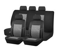 HBANMK Funda Asiento Coche para Honda Jazz/Fit 5-Seat 2001 2002 2003 2004 2005 2006-2026, Protector de Asiento, Comodidad Transpirable, Protección Completa Delantera y Trasera, Suavidad,B Grey