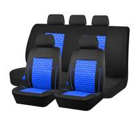 HBANMK Funda Asiento Coche para Peugeot Traveller 7-Seat 2016 2017 2018 2019 2020 2021-2026, Protector de Asiento, Comodidad Transpirable, Protección Completa Delantera y Trasera, Suavidad,D Blue