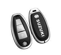 HBANMK Funda para Llave de Coche para Suzuki Vitara S-Cross Alivio SX4, Carcasa Llave para Mando, Cubierta Llaves Coche, Accesorios Cubierta Funda Protectora para Llave de Coche,A Black