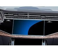 HBANMK Protector de Pantalla de Navegación para Audi Q7 2020 2021 2022 2023 2024 2025, Película Templada de Control Central Antiarañazos y Antihuellas, Láminas Protectoras de Pantalla