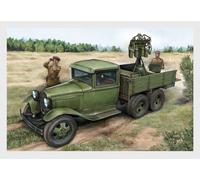 Hobby Boss 84571 1/35 GAZ AAA con kit de construcción Quad Maxim AA Gun, multicolor