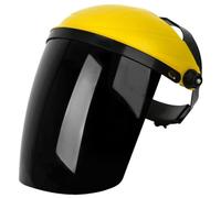 Hbbgdiy Escudo de Cara Completa portátil de 11 × 9 Pulgadas, máscara de Seguridad Protectora Ligera con Soporte para la Cabeza para moler, Soldadura, Corte, Laboratorio e Uso Industrial