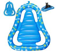 Hbbgdiy Flotador Inflable para Piscina para Perros, de PVC, de 120 x 91 cm, a Prueba de pinchazos, para Lagos y ríos..