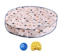Hbbgdiy Juguetes de Gato interactivos Bola de Rodadura rápida Recargable en Juego de Juego automático Movimiento de Movimiento en de Gato escondite y Busca Juguete Divertido.