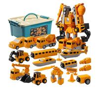 Hbbgdiy Juguetes de ingeniería para niños 2+ 35PCS/Set Juego de Juguetes transformadores magnéticos educativos de construcción para niños niñas Robot Creativo Regalos de Coche