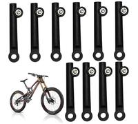 Hbbgdiy Marco de Soporte para Guardabarros de Bicicleta Ajustable, 10 Fundas de extensión de plástico, Piezas de reparación para Bicicleta de Ciclismo para Varilla de Soporte de 4 mm de diámetro..