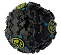 Hbbgdiy Pelotas para Perros, Pelotas de Vinilo chirriantes de 3 Pulgadas para Perros pequeños, Juguetes interactivos y para aliviar el estrés, Pelota Indestructible Negra para, Regalos.