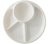 Hbbgdiy Placas de Control de porciones divididas para niños, Placas de Compartimento PP seguras con divisores para el hogar, la Escuela, el jardín de Infantes y Las Recetas de alimentación Saludable