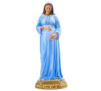 Hbbgdiy Resina Realista Estatua Virgen María de 8.4 Pulgadas Inmaculada Bendita Madre Figura Católica Decoración del hogar Regalo para Altar de la Iglesia Santuario Mantelpiece
