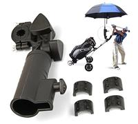 Hbbgdiy Soporte para Paraguas para Carrito de Golf, Soporte Seguro para Paraguas con Abrazadera, a Prueba de Viento para Carrito de Golf, Silla de Ruedas y, Accesorios para Deportes al a