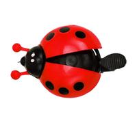 Hbbgdiy Timbre de Bicicleta, Bonito Timbre Rojo con Forma de Mariquita para niños, con ala y botón móviles, para niños y Adultos al Aire Libre..