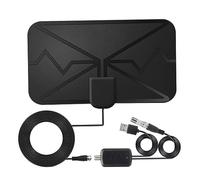 Hbbgdiy TV Cubierta Antena Digital HDTV Aerial Aerial DVB-T Receptor de Freeview para recepción Local Accesorio de TV Black Home