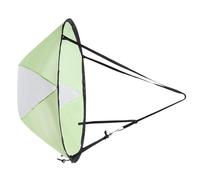 Hbbgdiy Vela de Kayak, panorámica de Remo Plegable de 42 Pulgadas con Ventana Transparente, Tono de Sol Plegable de Kayak Compacto y portátil para Canoa de Tablero de paletas, Verde