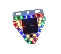 HBBursts 4Luces Traseras Estroboscópicas Solares, Luz Advertencia LED,Impermeable, Señales Tráfico Seguridad For Camión,Motocicleta,Bicicleta,Camping,Uso Emergencia Aire Libre(1pack,Magnetic Bracket)