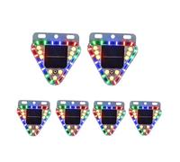 HBBursts 4Luces Traseras Estroboscópicas Solares, Luz Advertencia LED,Impermeable, Señales Tráfico Seguridad For Camión,Motocicleta,Bicicleta,Camping,Uso Emergencia Aire Libre(6pack,Magnetic Bracket)