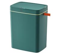 HBBursts Botes De Basura Automáticos Sin Contacto, Bote De Basura Inteligente Alimentado por USB, Sellado Impermeable, Basura Pequeña For Baño, Sala De Estar Y Oficina (Color : Green, Size : 18L)