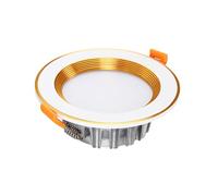 HBBursts Downlight Empotrable Redondo, Lámpara De Techo Impermeable Regulable Cálida/cable, Luz Diurna Blanca Neutra For Baño, Cocina, Pasillo(White Silver,5WФ65-85mm)
