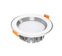 HBBursts Downlight Empotrable Redondo, Lámpara De Techo Impermeable Regulable Cálida/cable, Luz Diurna Blanca Neutra For Baño, Cocina, Pasillo(White Gold,5WФ80-100mm)