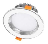 HBBursts Downlight LED Empotrable De 4 Pulgadas, Lámpara Techo Sin Parpadeo Ingeniería For Estudio Y Oficina, Focos Cortados 6,5 A 16, Cm Con Blanco Cálido For Habitación(White Silver,12WФ140-160mm)