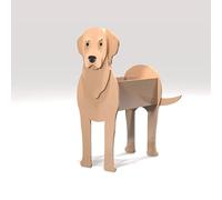 HBBursts Jardinera For Regalos For Perros, Macetas For Plantas Animales, Múltiples Razas Mascotas, Jardín Interior,Decoración Contenedor Almacenamiento Escritorio Westie(Labrador A,17x10in)