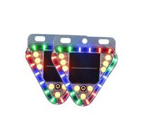 HBBursts Luces Traseras Intermitentes De Emergencia Solares, Luz Advertencia Impermeable, Baliza Estroboscópica LED Inalámbrica Con Base Magnética For Coche, Vehículo Y Camión(2pack,Magnetic Bracket)