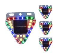 HBBursts Luces Traseras Intermitentes De Emergencia Solares, Luz Advertencia Impermeable, Baliza Estroboscópica LED Inalámbrica Con Base Magnética For Coche, Vehículo Y Camión(4pack,Magnetic Bracket)