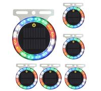 HBBursts Luces Traseras Intermitentes LED Advertencia 12V-24V Magnéticas, Luz Estroboscópica Inalámbrica Energía Solar, Precaución Emergencia Nocturna For Vehículos, Automóviles(6pack,Bracket)