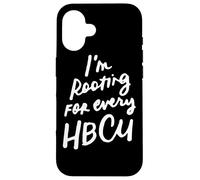 HBCU Black History Month Estoy apoyando a Cada HBCU Carcasa para iPhone 16