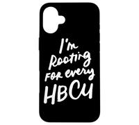 HBCU Black History Month Estoy apoyando a Cada HBCU Carcasa para iPhone 16 Plus