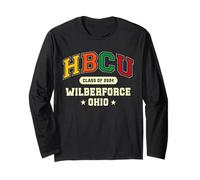 HBCU Clase de 2024 Wilberforce Ohio Pride Manga Larga