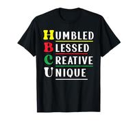HBCU College Humbled Blessed Creative Unique Black History Camiseta